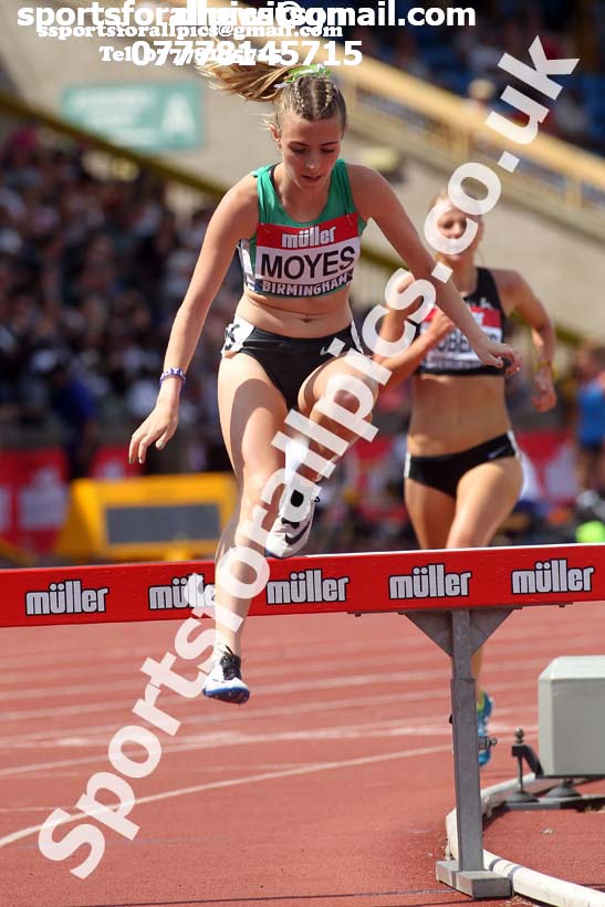 Womens 3000 metres steeplechase, Muller British Championships, Alexander Stadium, Birmingham. Photo: David T. Hewitson/Sports for All Pics
